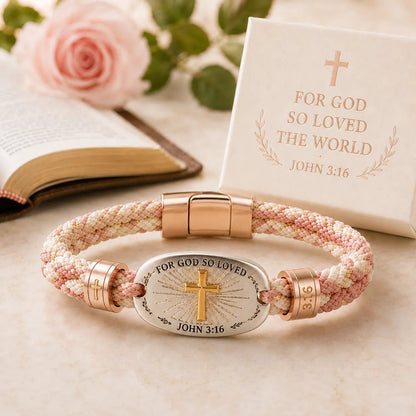 🔥 LAST DAY 49% OFF – ✝️ Christian Scripture Faith Bracelet Collection 💗✨