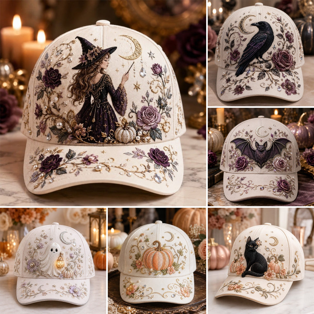 🧙‍♀️✨ 3D Halloween Embroidery Cap (📦Buy 2 Free Shipping)