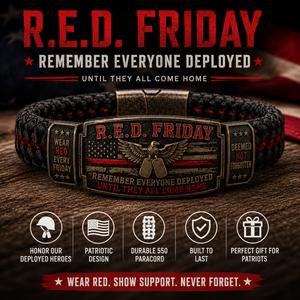 🇺🇸 R.E.D. Friday Honor Bracelet — Remember Everyone Deployed