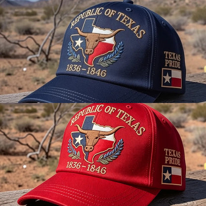 Republic of Texas Commemorative Embroidered Cap – Show Your Texas Pride
