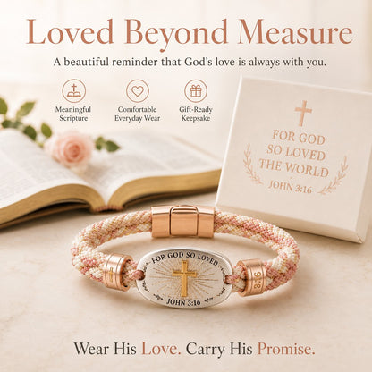 🔥 LAST DAY 49% OFF – ✝️ Christian Scripture Faith Bracelet Collection 💗✨