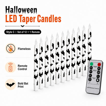 🦇 Spooky Bat Candles That Glow Like Real Flames — Without the Fire 🕯️✨