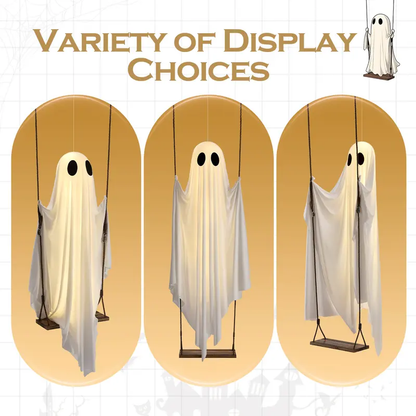 👻 49% OFF Today – Glowing Ghost Swing for Porch, Yard & Outdoor Halloween Decor