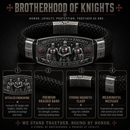 🛡️ Brotherhood of Knights Honor Bracelet