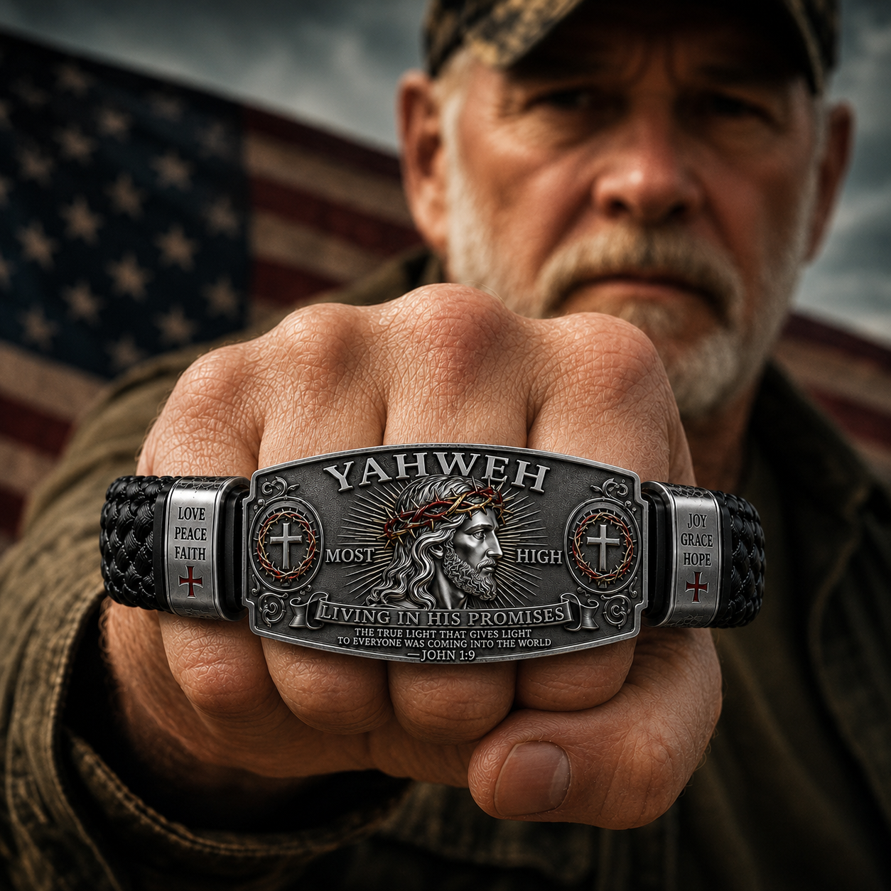 ✝️"Yahweh – The Living Light" Faith Bracelet