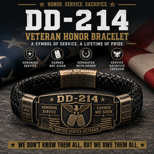 DD-214 Veteran Honor Bracelet - Only 17 Left