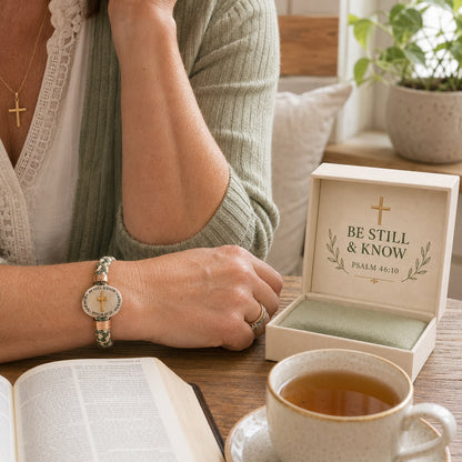 🔥 LAST DAY 49% OFF – ✝️ Christian Scripture Faith Bracelet Collection 💗✨