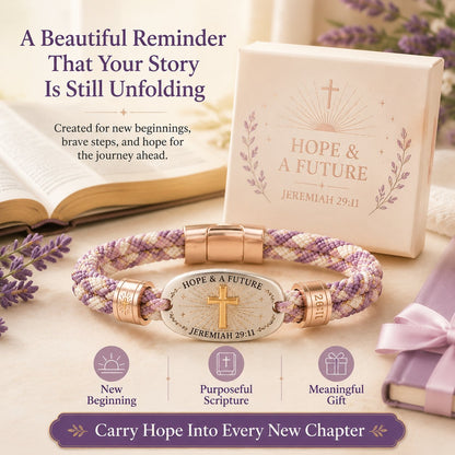 🔥 LAST DAY 49% OFF – ✝️ Christian Scripture Faith Bracelet Collection 💗✨