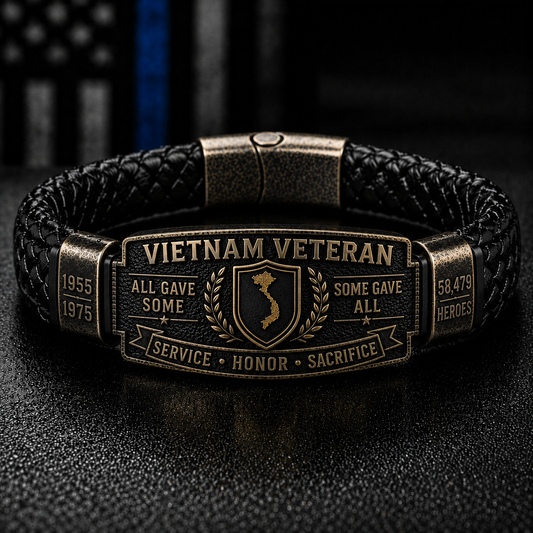 Last Day Promo: 49% OFF 🎖️ Vietnam Veteran Honor Bracelet - Only 11 Left