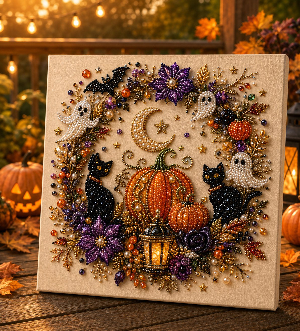 👻✨ Halloween Pearl Art DIY Kit – Turn Tiny Pearls into Spooky-Cute Magic (📦Buy 2 Free Shipping)