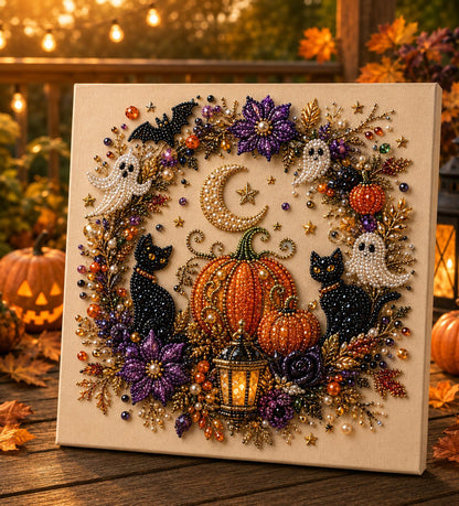 👻✨ Halloween Pearl Art DIY Kit – Turn Tiny Pearls into Spooky-Cute Magic (📦Buy 2 Free Shipping)