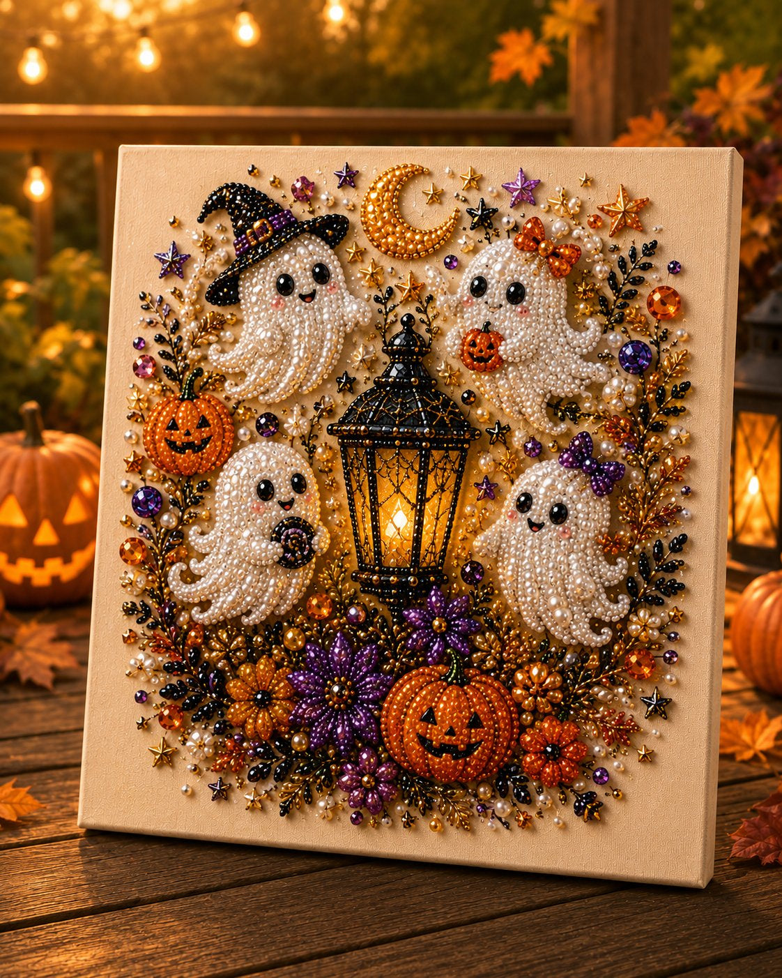👻✨ Halloween Pearl Art DIY Kit – Turn Tiny Pearls into Spooky-Cute Magic (📦Buy 2 Free Shipping)