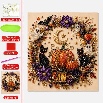 👻✨ Halloween Pearl Art DIY Kit – Turn Tiny Pearls into Spooky-Cute Magic (📦Buy 2 Free Shipping)