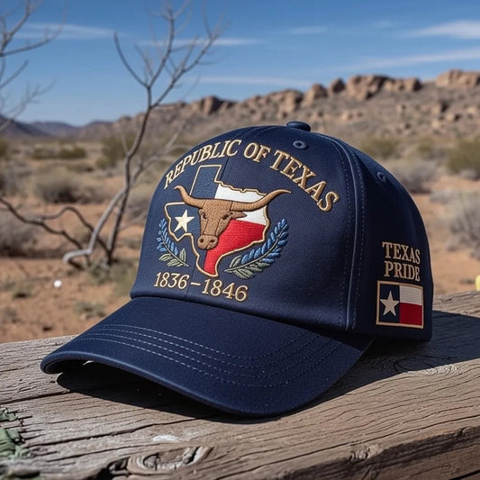 Republic of Texas Commemorative Embroidered Cap – Show Your Texas Pride