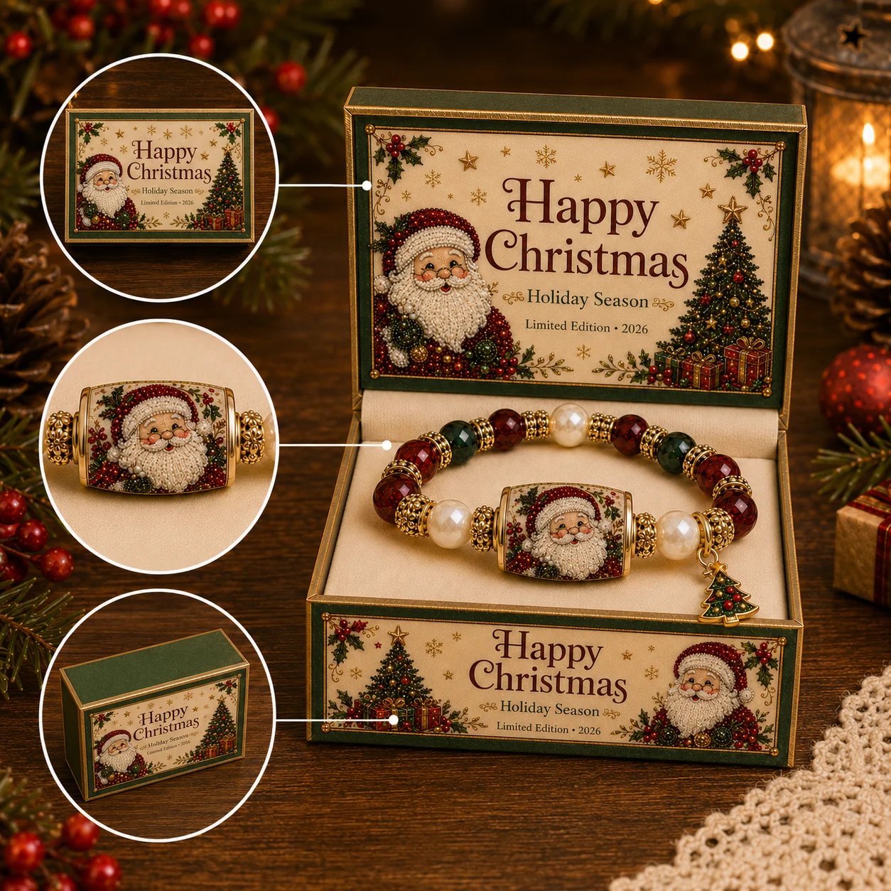 💥LAST DAY 50% OFF💥 - 🎄Limited Edition 2026 Christmas Magic Collection Bracelet