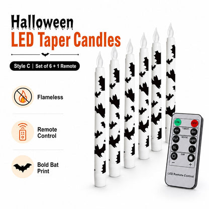 🦇 Spooky Bat Candles That Glow Like Real Flames — Without the Fire 🕯️✨
